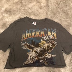 American Vibes cropped tee